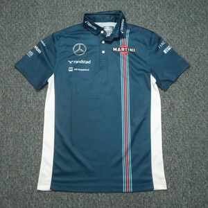 Hackett Shirt Mens Small Blue Williams Martini Racing Short Sleeve Polo London